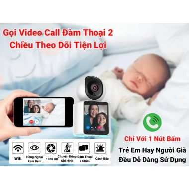 Webcam giám sát trong nhà Wi‑Fi, video HD, gọi video, giá chỉ 799.999₫ 3