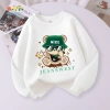 W.G.Q Áo Sweater bé trai, vải in hình hợp thời trang Mềm mại thoáng khí thấm mồ hôi Thích hợp cho trang phục thể thao ngoài trời 3