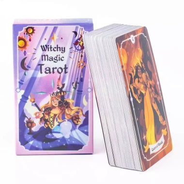 Witchy Magic Tarot Deck 78 lá - Bộ bài bói toán minh họa ma thuật, phiên bản Board Games, giá ưu đãi 83.160 VND