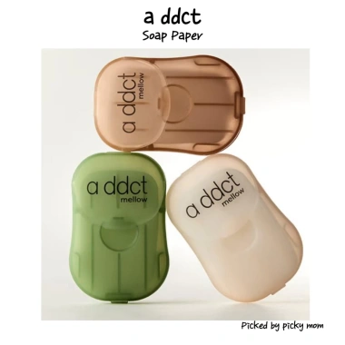 Xà phòng giấy di động Addct Mellow 3 mùi hương Cánh hoa hồng, Woody, Matcha Magnolia Bỏ túi du lịch