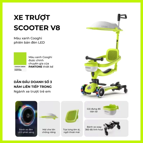 Trải nghiệm lái xe chòi scooter Cooghi Velo Kids: Cảm nhận thực tế từ các bậc phụ huynh