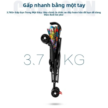 Xe đẩy em bé bán buôn ô dù nhẹ gọn, ngồi và nằm, dễ gấp cho mùa hè - Giá ưu đãi 1.022.700 3 Xe đẩy em bé bán buôn ô dù nhẹ gọn, ngồi và nằm, dễ gấp cho mùa hè - Giá ưu đãi 1.022.700 3