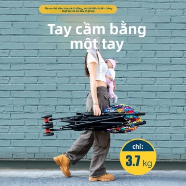 Xe đẩy em bé bán buôn ô dù nhẹ gọn, ngồi và nằm, dễ gấp cho mùa hè - Giá ưu đãi 1.022.700