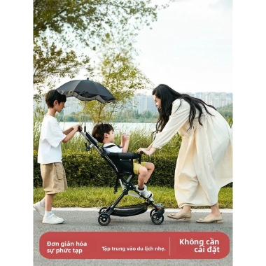Xe đẩy em bé nhẹ gập gọn, mở 1 chạm, phù hợp trẻ 1‑7 tuổi – Di động, tiện lợi