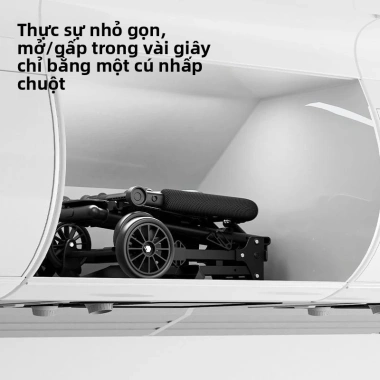 Xe đẩy em bé nhẹ gập gọn, mở 1 chạm, phù hợp trẻ 1‑7 tuổi – Di động, tiện lợi 5 Xe đẩy em bé nhẹ gập gọn, mở 1 chạm, phù hợp trẻ 1‑7 tuổi – Di động, tiện lợi 5