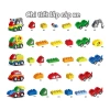Xe Lắp Ráp Mini Bé - Cứu Hỏa, Cảnh Sát, Ben, Bồn, Xúc, Cẩu - Đồ Chơi Trí Tuệ 35.500 VND 2