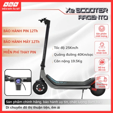 Xe Scooter Điện Gấp Gọn Argento Giá 6.300.000 VND Tiết Kiệm Năng Lượng Chuyển Linh Hoạt