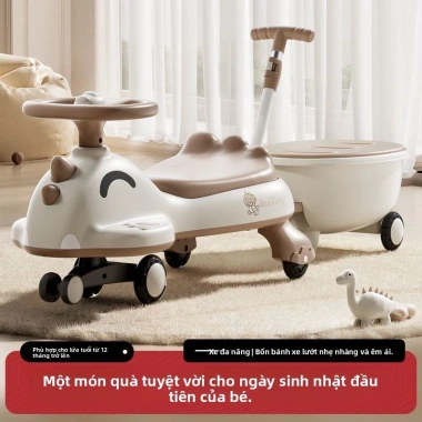 Xe xoay trẻ em 1-3-6 bánh lớn im lặng, chống lật, yo-yo cho bé trai và bé gái Giá ưu đãi 1,152,200₫ 4