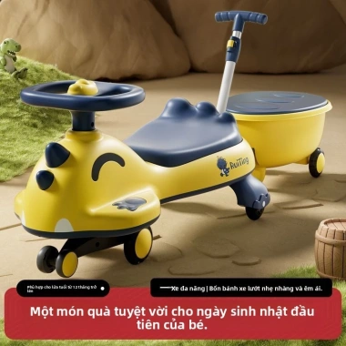 Xe xoay trẻ em 1-3-6 bánh lớn im lặng, chống lật, yo-yo cho bé trai và bé gái Giá ưu đãi 1,152,200₫ 8