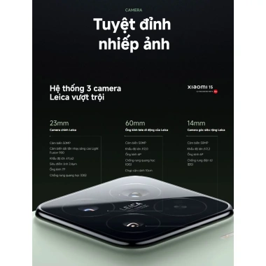 Xiaomi 15 12GB 512GB Chính Hãng - Bảo hành 24 tháng, giá 20.5 triệu
