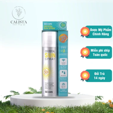 Xịt chống nắng RE:CIPE Crystal Sun Spray SPF 50 150ml - Giá ưu đãi 240.000₫ 2 Xịt chống nắng RE:CIPE Crystal Sun Spray SPF 50 150ml - Giá ưu đãi 240.000₫ 2
