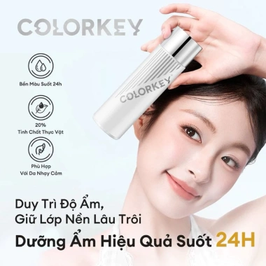 Xịt Khóa Makeup Colorkey Spray 100ml - Giữ Nền Bền Màu Kiềm Dầu Cấp Ẩm Giá 149k
