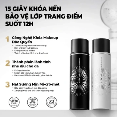 Xịt Khóa Nền Cố Định Pramy Setting Spray Finish – Giữ Makeup 24h, Giá 87.000₫ (Giảm từ 107.880₫)