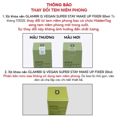 Xịt Khóa Nền Cố Định Thuần Chay Glamrr Q 130ml – Fixer Vegan Da Nhạy Cảm, 169k 2 Xịt Khóa Nền Cố Định Thuần Chay Glamrr Q 130ml – Fixer Vegan Da Nhạy Cảm, 169k 2