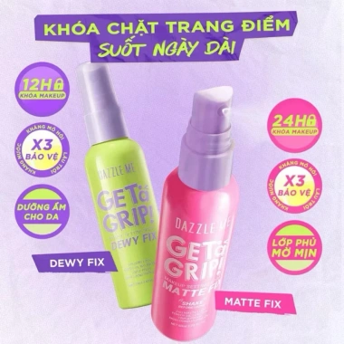 Xịt Khóa Nền Dazzle Me Get A Grip 12h - Cố Định Lớp Nền Suốt 60ml Giá 99.000đ