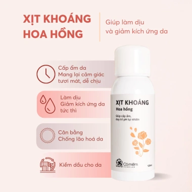 Xịt Khoáng Hoa Hồng Cấp Ẩm Da Cỏ Mềm 120ml - Dưỡng ẩm sâu, làm dịu da, chỉ 174k 2 Xịt Khoáng Hoa Hồng Cấp Ẩm Da Cỏ Mềm 120ml - Dưỡng ẩm sâu, làm dịu da, chỉ 174k 2