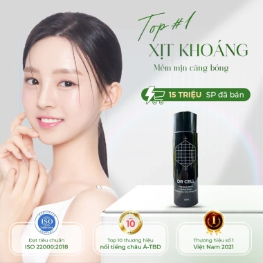 Xịt khoáng tế bào gốc Dr Cell 120ml - Dưỡng ẩm sâu, se khô, giảm nắng, giảm giá 250k 2