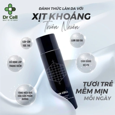 Xịt khoáng tế bào gốc Dr Cell 120ml - Dưỡng ẩm sâu, se khô, giảm nắng, giảm giá 250k 5