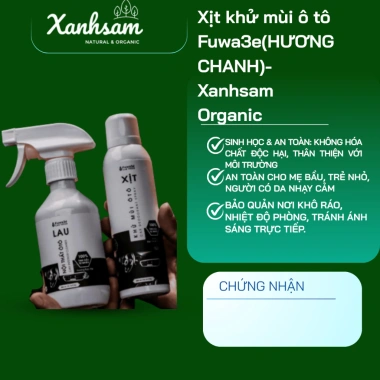 Xịt khử mùi ô tô Fuwa3e hương chanh Organic, thơm lâu, giá chỉ 243.750đ