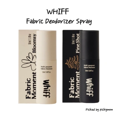 Xịt khử mùi vải Mini WHIFF Fabric Moment 50ml – Loại bỏ mùi Phytoncide, không gây dị ứng, bắn thông Bloomsy