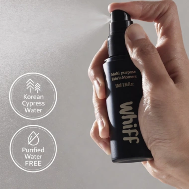 Xịt khử mùi vải Mini WHIFF Fabric Moment 50ml – Loại bỏ mùi Phytoncide, không gây dị ứng, bắn thông Bloomsy