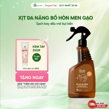 Xịt Lau Bếp Đa Năng Bồ Hòn Men Gạo Lành Homecare 500ml - Giá chỉ 140.000 VND