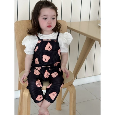 Yếm gấu và áo ngắn tay mùa hè siêu dễ thương cho bé gái - Giá chỉ 139k 8