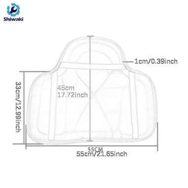 Yên ngựa Pad Dressage đa năng, miếng đệm giặt được, thoải mái, lắp đặt dễ dàng
