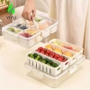 YIYU Khay 4/8 Lưới Đa Năng Dung Tích Lớn - Đĩa Ăn Tối, Snack, Trái Cây, Nắp Kín, Tái Sử Dụng - Giá Ưu Đãi 204.764₫