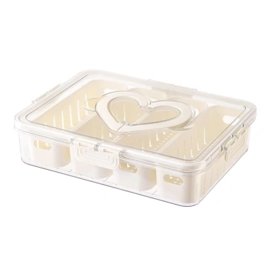 YIYU Khay 4/8 Lưới Đa Năng Dung Tích Lớn - Đĩa Ăn Tối, Snack, Trái Cây, Nắp Kín, Tái Sử Dụng - Giá Ưu Đãi 204.764₫