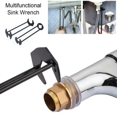 Yuukii Cờ Lê Bồn Rửa Đa Năng - Chìa Khóa Vòi Flume 4 Móng, Dụng Cụ Bảo Trì Ống Thép Carbon Giá 71,060₫
