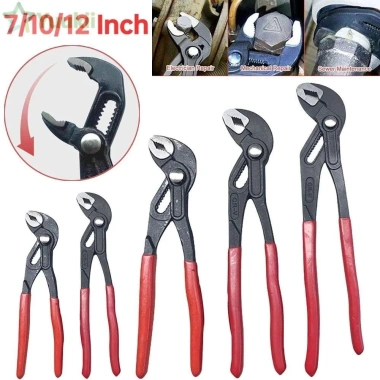 Yuukii Kìm Ống Nước 7‑12 inch Cờ Lê Kẹp Hệ Thống Mở Lớn – Dụng Cụ Cầm Tay Nhanh