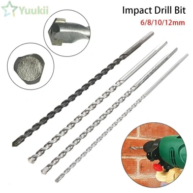Yuukii Mũi khoan tác động vonfram dài 300-350mm 6-12mm Thâm nhập tường bê tông Masonry 49.390 VND
