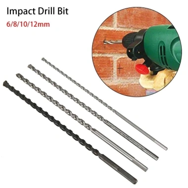 Yuukii Mũi khoan tác động vonfram dài 300-350mm 6-12mm Thâm nhập tường bê tông Masonry 49.390 VND