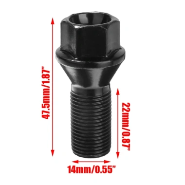 YYCZ5 M14x1.25 Đen - Khóa Bánh Xe, Lug Bu Lông Thép 36.136.781.151 cho BMW X3 X5 E70 E71 F20 F25 X6 – Giá 266.200₫ 2