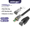 ZoeRax 10 Cáp CAT7/CAT6A RJ45 Bảo Vệ Giảm Căng Thẳng Đen - Giá Siêu Tiết Kiệm
