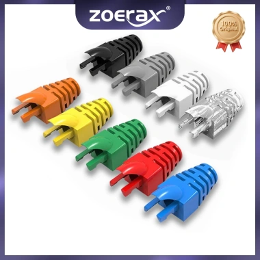 ZoeRax 100 chiếc Cáp mạng Cat5E/CAT6 RJ45 - Giảm căng thẳng Boots Plug Cover chỉ 87.999 VND