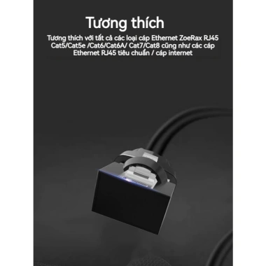 ZoeRax 100 Gói Vỏ Bụi Ethernet Trong Suốt RJ45 - Bảo Vệ Cáp, Giá 93.499₫ 3