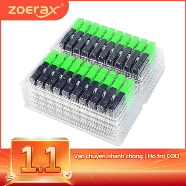 ZOERAX 10CPS Đầu Nối Sợi Quang Lạnh SC-APC FTTH Dây Da Nhúng Nhanh 126.830₫