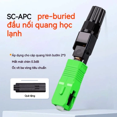 ZOERAX 10CPS Đầu Nối Sợi Quang Lạnh SC-APC FTTH Dây Da Nhúng Nhanh 126.830₫