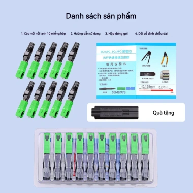 ZOERAX 10CPS Đầu Nối Sợi Quang Lạnh SC-APC FTTH Dây Da Nhúng Nhanh 126.830₫ 6 ZOERAX 10CPS Đầu Nối Sợi Quang Lạnh SC-APC FTTH Dây Da Nhúng Nhanh 126.830₫ 6
