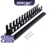 ZoeRax 1U 19 inch Quản lý cáp 24 khe kim loại - Rack Mount Cable Organizer