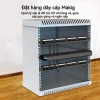 ZoeRax 1U 19 inch Quản lý cáp 24 khe kim loại - Rack Mount Cable Organizer 5