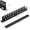 ZoeRax 1U 19 inch Quản lý cáp 24 khe kim loại - Rack Mount Cable Organizer 7