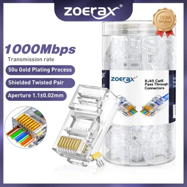 Zoerax 200 Cái CAT6/CAT5E RJ45 8P8C FTP/UTP Không Che Chắn - Giá 196.900₫