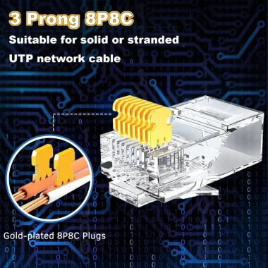 Zoerax 200 Cái CAT6/CAT5E RJ45 8P8C FTP/UTP Không Che Chắn - Giá 196.900₫ 4