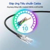 ZoeRax 24 Cáp CAT6A 28AWG 10Gbps Ethernet 0.5-2ft Dây mạng Gigabit cho Router PC TV 5