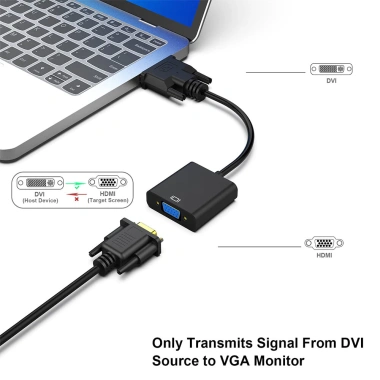 Zoerax Active DVI-I/D sang VGA 24+1, chuyển đổi DVI Nam sang VGA Nữ cho PC, TV, laptop - Giá chỉ 87.999₫