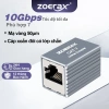 ZoeRax Bộ chuyển đổi RJ45 10Gbps nhôm Nữ-Nữ, mở rộng Cat5E-Cat7, chỉ 54.999₫