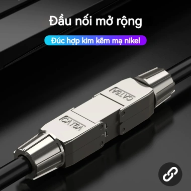 ZoeRax Bộ mở rộng cáp Cat7 Cat6A RJ45 LAN - Kết nối không dụng cụ, giá 120.999₫
